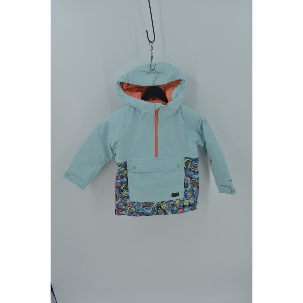 L.L. Bean Size M 5-6 Kids Wildcat Ski Jacket Anorak NWT Teal Floral